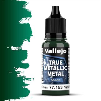 Vallejo Beetle Green True Metallic Metal Shade  - 18ml - 77153 - image