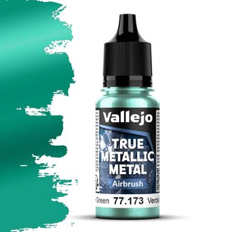 Vallejo Beetle Green True Metallic Metal Airbrush  - 18ml - 77173 - image