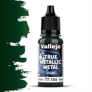 Vallejo Dusken Green True Metallic Metal Shade  - 18ml - 77154 - image