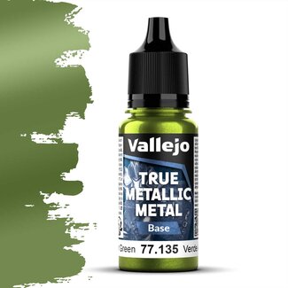 Vallejo Amber Green True Metallic Metal Base  - 18ml - 77135 - image