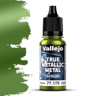Vallejo Amber Green True Metallic Metal Airbrush  - 18ml - 77175 - image
