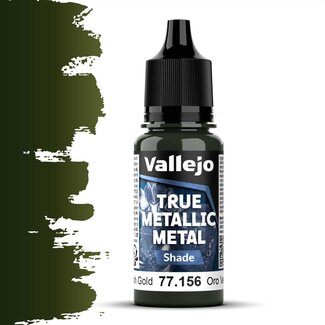 Vallejo Greenish Gold True Metallic Metal Shade  - 18ml - 77156 - image