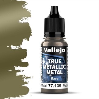 Vallejo Aged Metal True Metallic Metal Base  - 18ml - 77139 - image