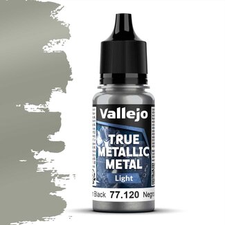 Vallejo Obsidian Black True Metallic Metal Light  - 18ml - 77120 - image