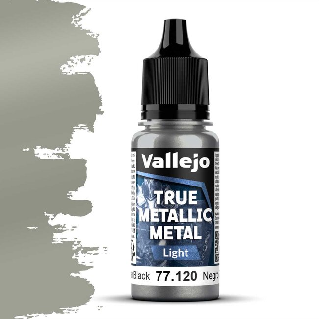 Vallejo Obsidian Black True Metallic Metal Light  - 18ml - 77120