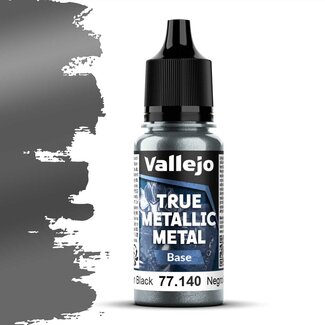 Vallejo Obsidian Black True Metallic Metal Base  - 18ml - 77140 - image
