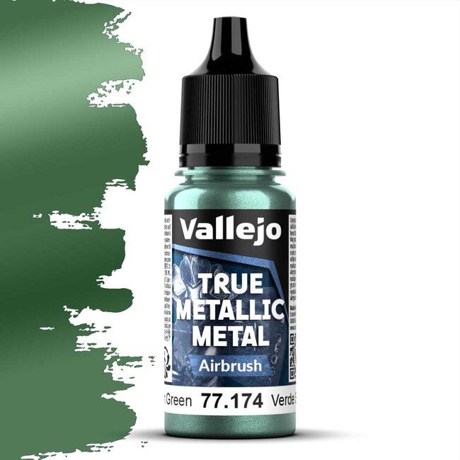 Vallejo Dusken Green True Metallic Metal Paint Set - 4 colors - 18ml - 77257