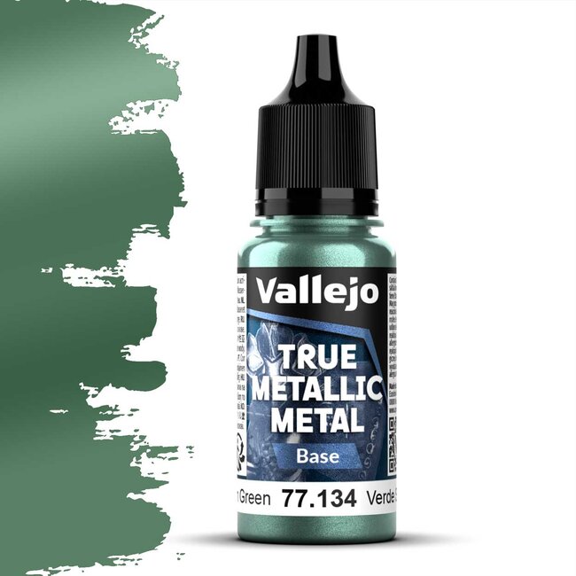 Vallejo Dusken Green True Metallic Metal Paint Set - 4 kleuren - 18ml - 77257