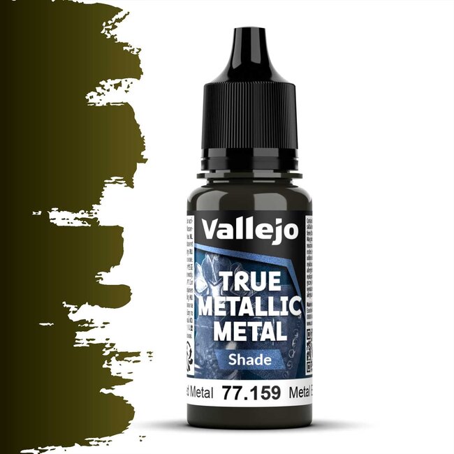 Vallejo Aged Metal True Metallic Metal Paint Set - 4 kleuren - 18ml - 77258
