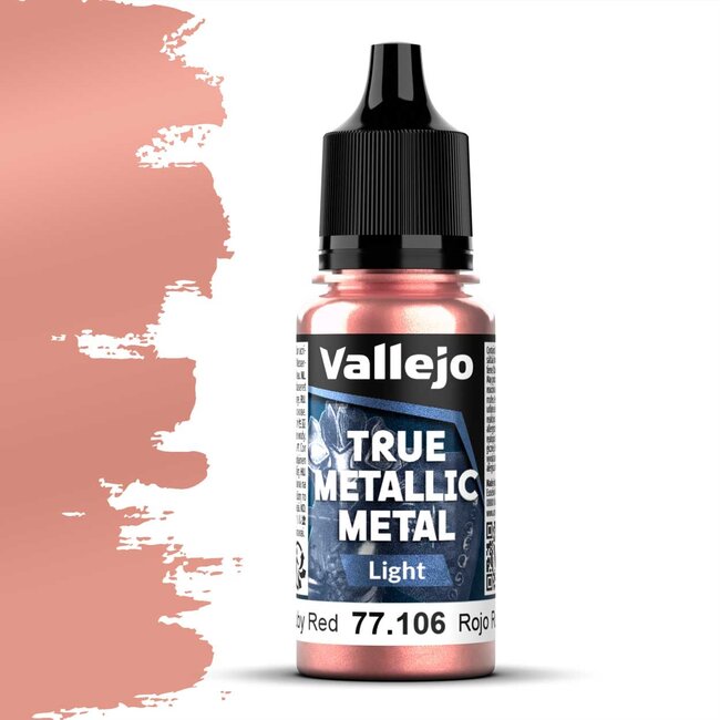 Vallejo Ruby Red True Metallic Metal Paint Set - 4 colors - 18ml - 77254