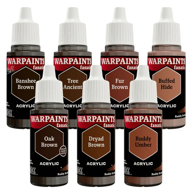 The Army Painter Warpaints Fanatic: Ruddy Browns Flexible Triad PLUS+ - 7 kleuren - 18ml - WP8089