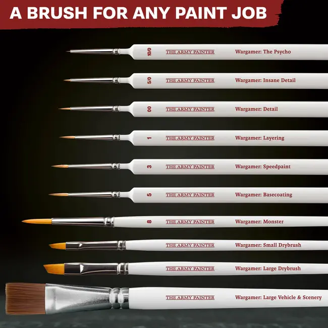 The Army Painter Mega Brush Set - 10x - TL5070P