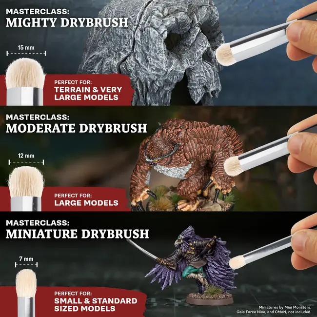 The Army Painter Masterclass Drybrush Set - 3x - TL5065P
