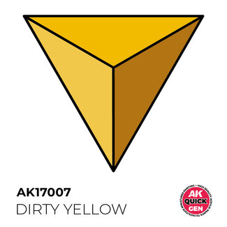 AK interactive Dirty Yellow Quickgen Paint - 18ml - AK17007 - image