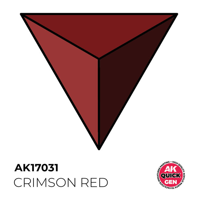 AK interactive Crimson Red Quickgen Paint - 18ml - AK17031