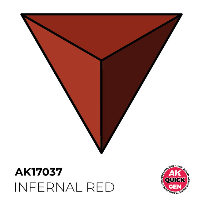 AK interactive Infernal Red Quickgen Paint - 18ml - AK17037