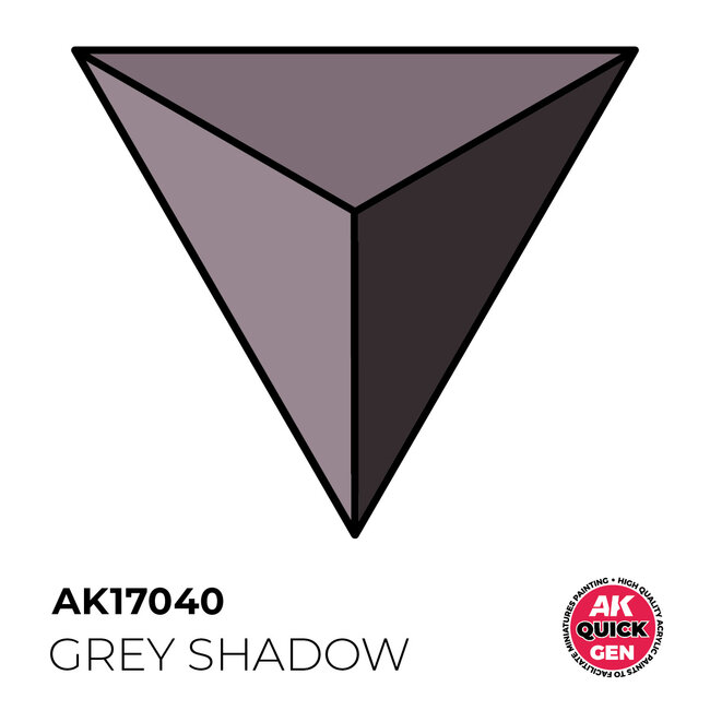 AK interactive Grey Shadow Quickgen Paint - 18ml - AK17040