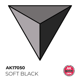 AK interactive Soft Black Quickgen Paint - 18ml - AK17050 - image