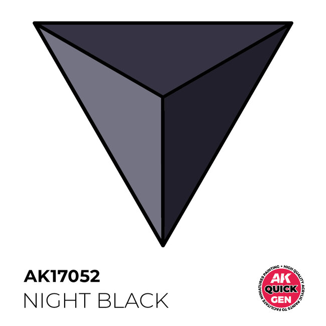 AK interactive Night Black Quickgen Paint - 18ml - AK17052