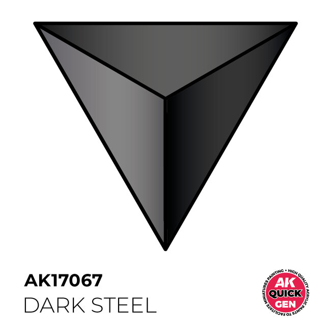 AK interactive Dark Steel Quickgen Paint - 18ml - AK17067