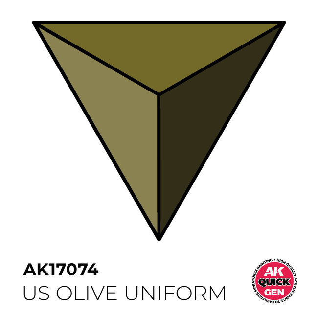 AK interactive US Olive Uniform Quickgen Paint - 18ml - AK17074