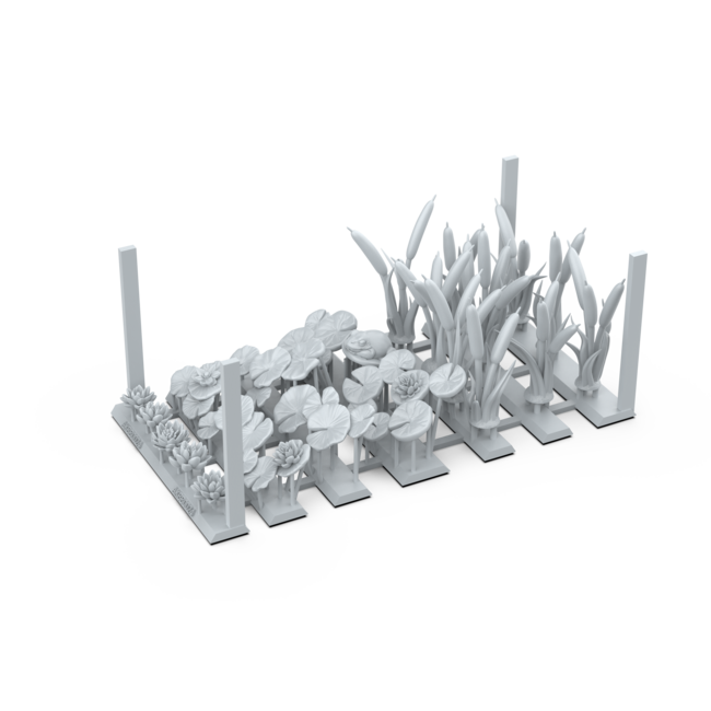 AK interactive Water Lilies & Cattails Basing Bits - 24x - AKBIT0024