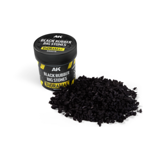 AK interactive Black Rubber Big Stones - 100ml - AK8315 - image