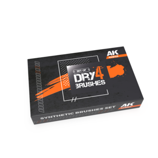 AK interactive Dry Brushes Set - 4x - AKB103 - image