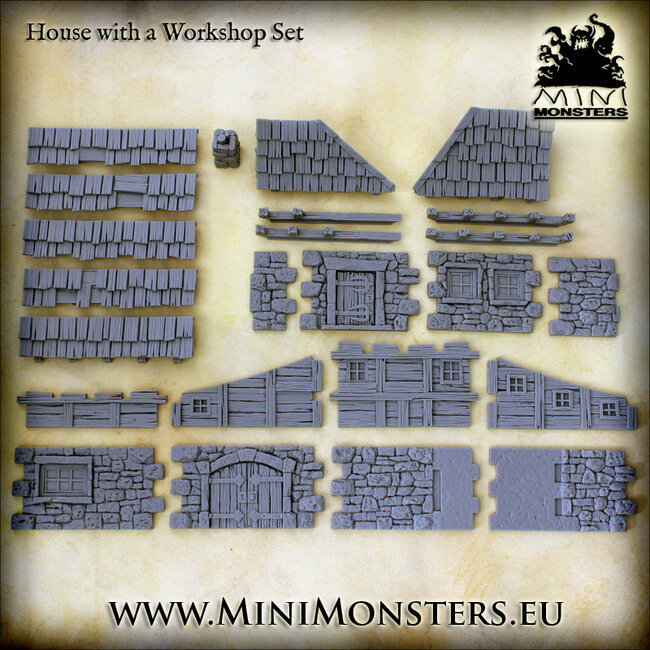 Mini Monsters House with workshop