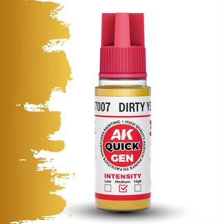 AK interactive Dirty Yellow Quickgen Paint - 18ml - AK17007 - image