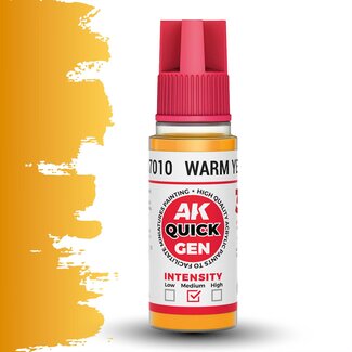 AK interactive Warm Yellow Quickgen Paint - 18ml - AK17010 - image