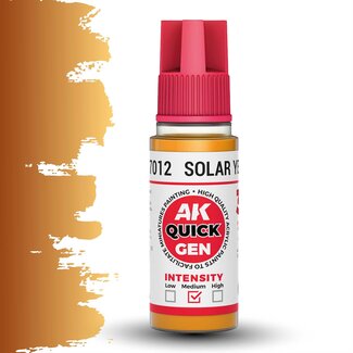 AK interactive Solar Yellow Quickgen Paint - 18ml - AK17012 - image