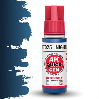 AK interactive Night Blue Quickgen Paint - 18ml - AK17025 - image