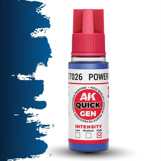 AK interactive Power Blue Quickgen Paint - 18ml - AK17026 - image