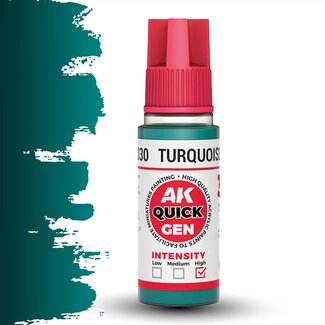 AK interactive Turquoise Green Quickgen Paint - 18ml - AK17030 - image
