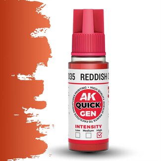AK interactive Reddish Orange Quickgen Paint - 18ml - AK17035 - image