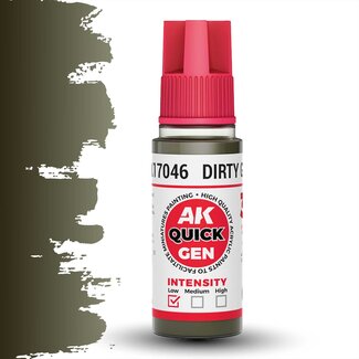 AK interactive Dirty Grey Quickgen Paint - 18ml - AK17046 - image