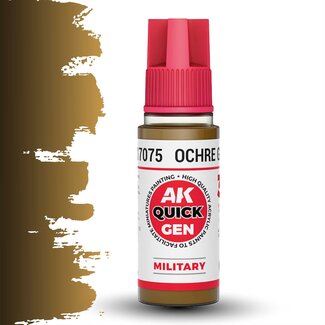 AK interactive Ochre Green Quickgen Paint - 18ml - AK17075 - image
