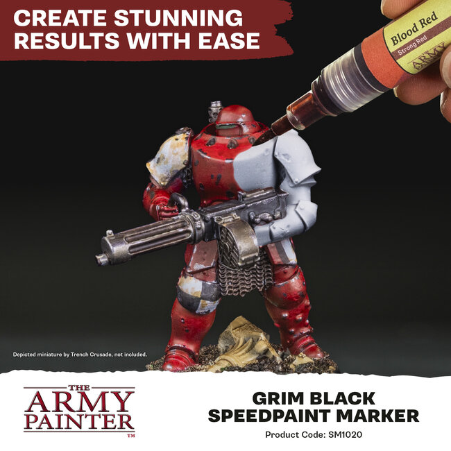 The Army Painter Grim Black Speedpaint Marker - SM1020P