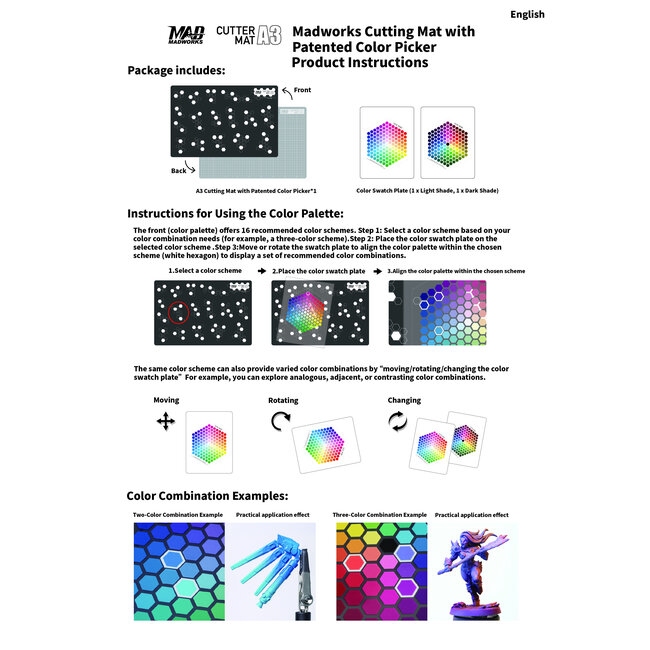 Madworks A3 Cutting Mat with Color Picker - MH-09