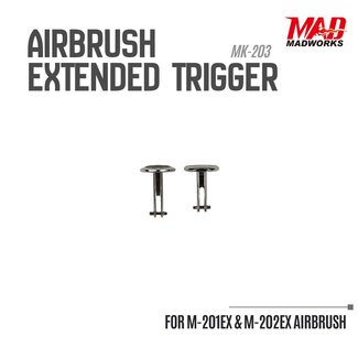 Madworks Airbrush Extended Trigger High and Low for M-201EX/M-202EX - MK-203 - image