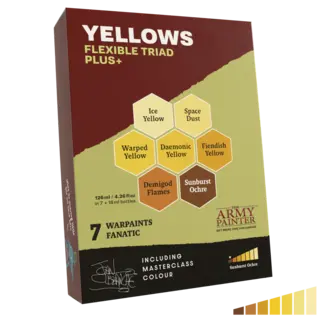 The Army Painter Warpaints Fanatic: Yellows Flexible Triad PLUS+ - 7 kleuren - 18ml - WP8090 - image