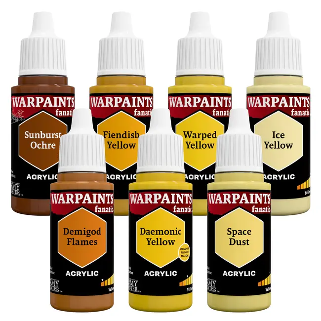 The Army Painter Warpaints Fanatic: Yellows Flexible Triad PLUS+ - 7 kleuren - 18ml - WP8090