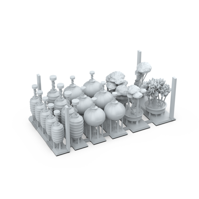 AK interactive Japanese Lamps & Bonsai Basing Bits - 19x - AKBIT0030