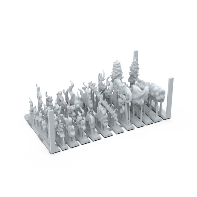 AK interactive Flame Spell Basing Bits - 28x - AKBIT0032