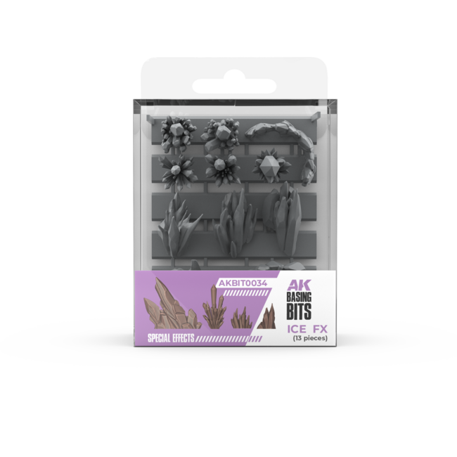 AK interactive Ice FX Basing Bits - 34x - AKBIT0034