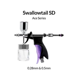 Gaahleri GHAC-Swallowtail SD Ace Series Airbrush - 0.28 & 0.5mm - GAA-43011 - image