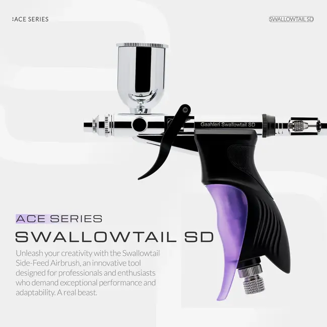Gaahleri GHAC-Swallowtail SD Ace Series Airbrush - 0.28 & 0.5mm - GAA-43011