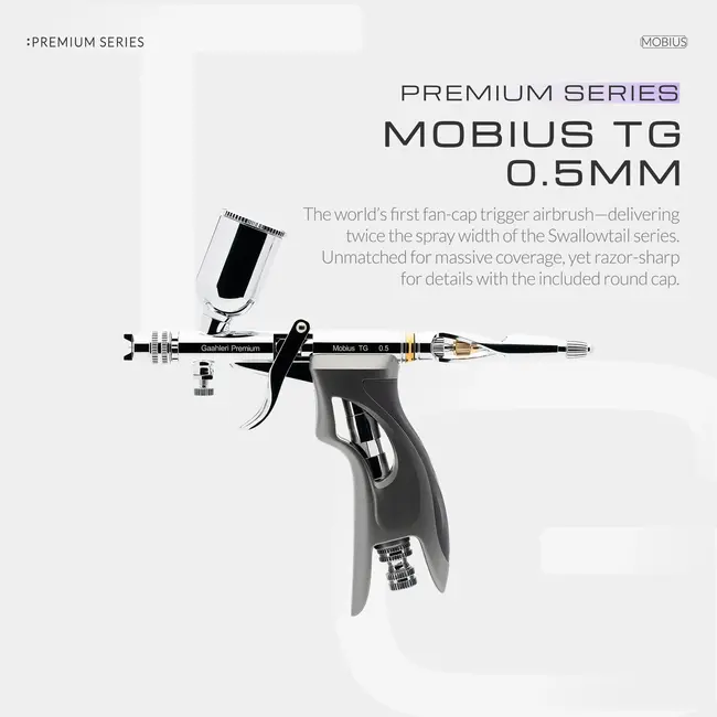 Gaahleri GHPM-Mobius TG Premium Series Trigger Airbrush - 0.5mm - 44070 - GAA-44070