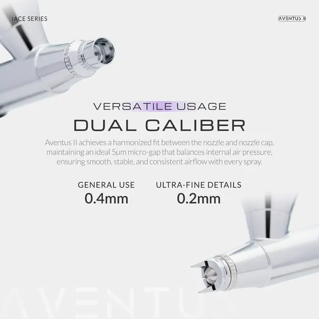 Gaahleri Aventus Crimson Crown Airbrush - 0.2 & 0.4mm - GAA-45770